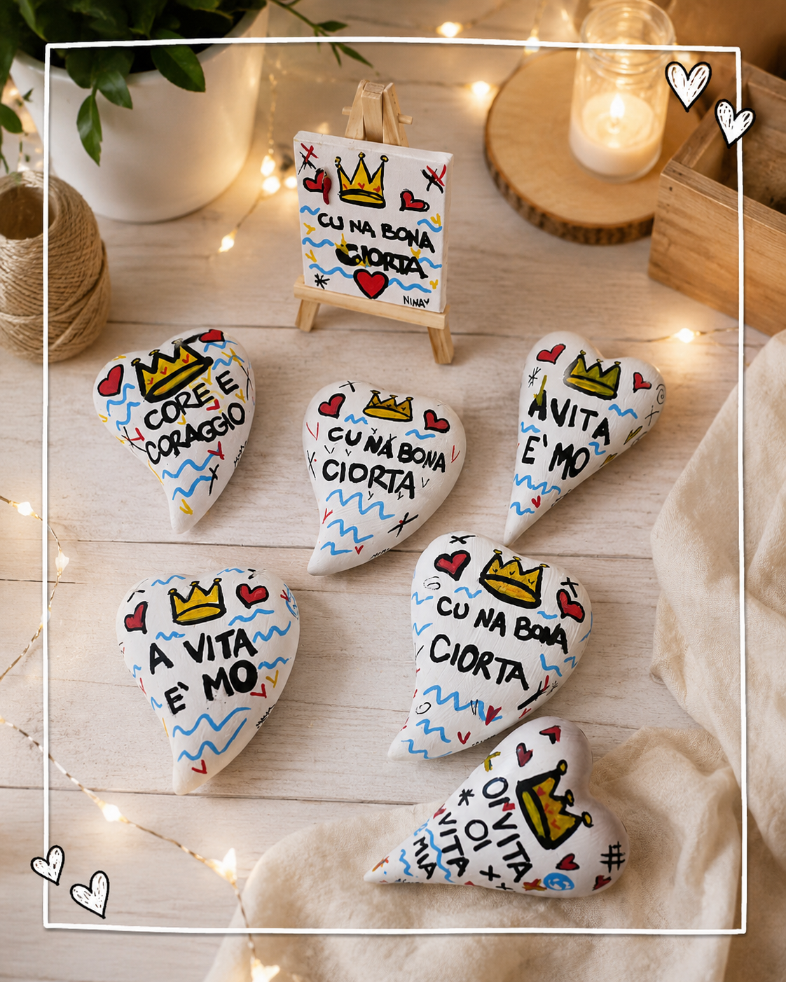 Cuori gessati di Nina